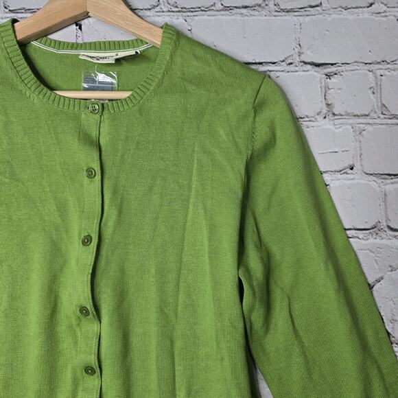 Vintage Cherokee Green Small Button Cardigan Sweater New 100% Cotton Size Large - Picture 4 of 9
